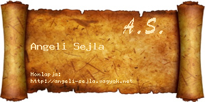 Angeli Sejla névjegykártya
